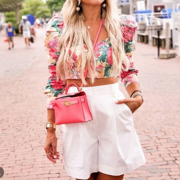 NWT ZARA FLORAL PRINT TOP SIZE M - Picture 8 of 12